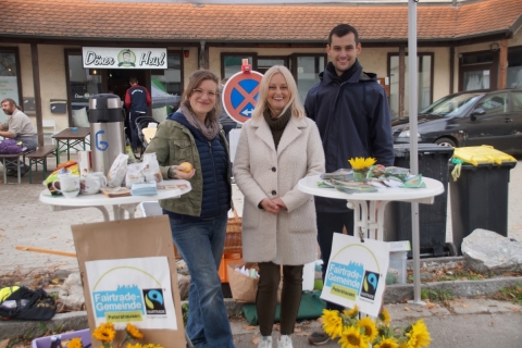 Neuer Ortsverband von Bündnis 90/Die Grünen informiert an Kirchweih über die Fairtrade Gemeinde Petershausen