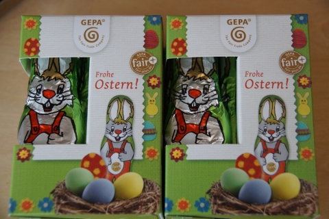 Süße Osterhasen und Osterschoki für Petershausener Kindereinrichtungen