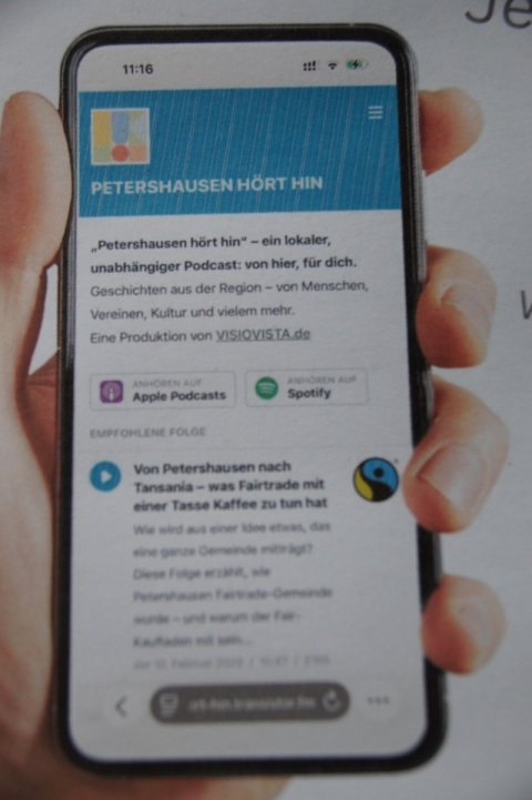 Podcast zum Fairen Handel in Petershausen